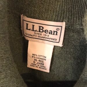 LL Bean zip neck sweater